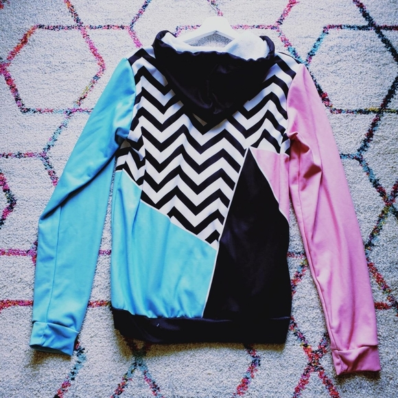 Pastel Colorblock Hoodie - Picture 2 of 4